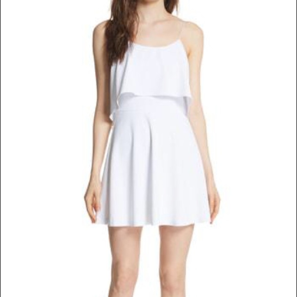 NEW ~ Alice & Olivia Kipp Layered Ruffle Short Slip On Dress 12